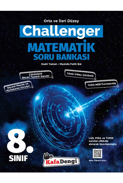 Kafa Dengi Yayınları 8. Sınıf LGS Matematik Challenger Soru Bankası