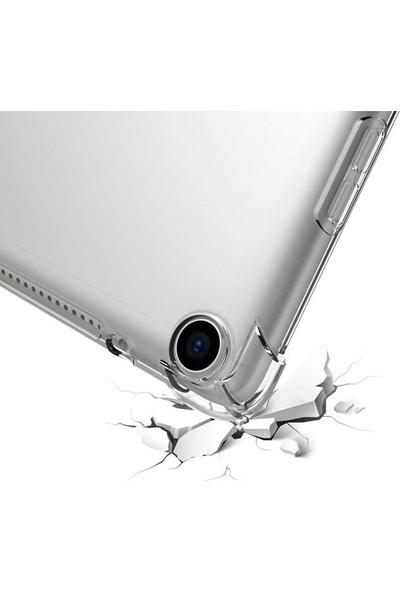 Ceplab Samsung Galaxy Tab A 10.1" T510 T515 T517 Kılıf Şeffaf Shockproof Silikon Kapak
