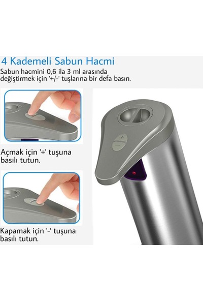 Declean Sensörlü Dezenfektanlık Ve Sensörlü Sıvı Sabunluk (Sensörlü Dezenfektan)