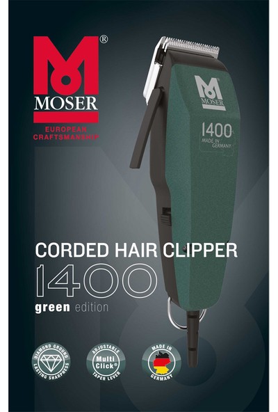Moser 1400 Yeşil Profesyonel Saç Kesme Makinesi 1406-0454