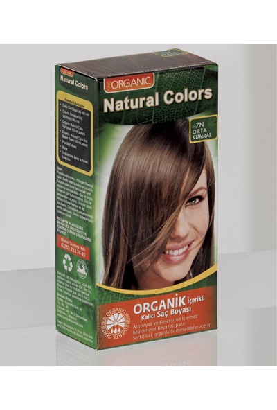 Natural Colors 7n Orta Kumral Organik Saç Boyası