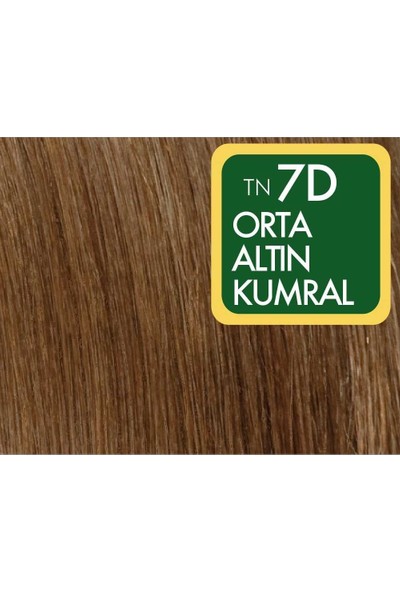 Natural Colors 7d Orta Altın Kumral Organik Saç Boyası