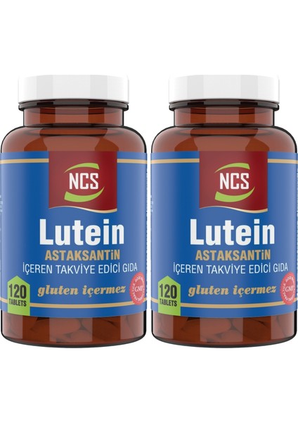 Lutein 15 Mg Astaksantin 12 Mg  120 Tablet x 2 = 240 Tablet