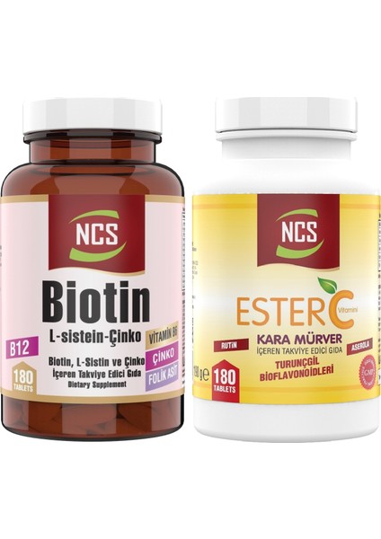 Ester C Vitamini 180 Tablet Biotin 180 Tablet