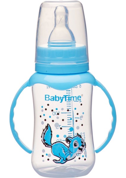 BT070 Kulplu Pp Biberon 150 ml - Mavi