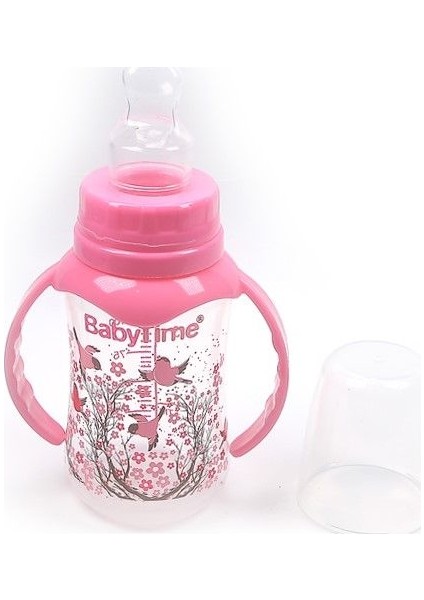 BT072 Kulplu Pp Biberon 150 ml - Pembe