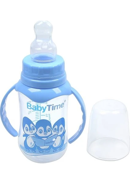 Babytime BT072 Kulplu Pp Biberon 150 ml - Mavi