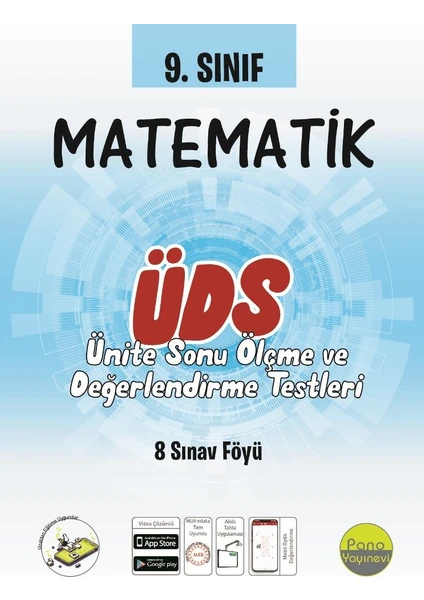 Pano Yayınları 9. Sınıf Matematik Ünite Değerlendirme Sınavı (8 Sınav)