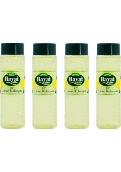 Limon Kolonyası 400 ml 4 Lü Set
