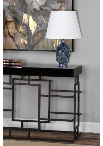 Modern Dizayn Büyük Buda Abajur Cobalt Beyaz fırsatları