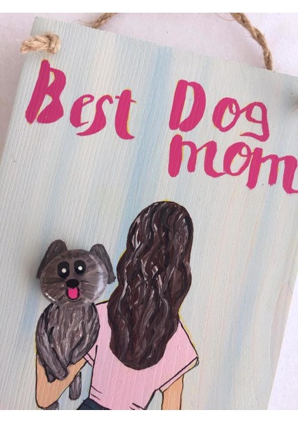 Best Dog Mom Anneler Günü Pano Jeans