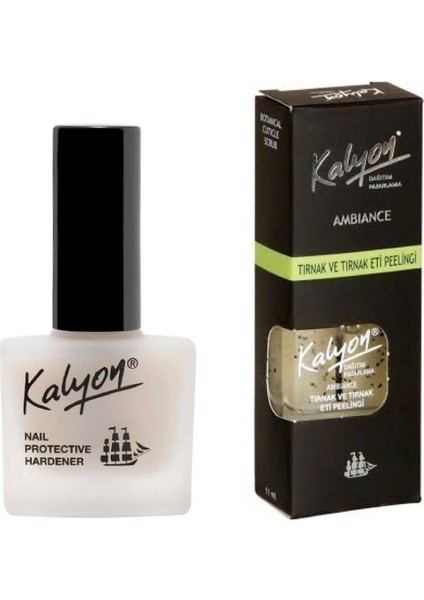 Tırnak ve Tırnak Eti Peelingi 11 ml + Tırnak Besleyici 2'li Set