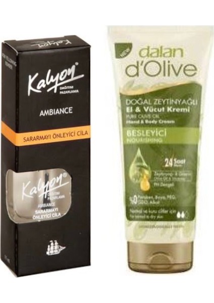 Sararmayı Önleyici Cila + Dalan Tüp Krem 20 ml