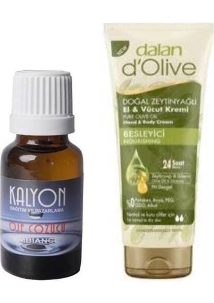 Oje Çözücü + Dalan Tüp Krem 20 ml
