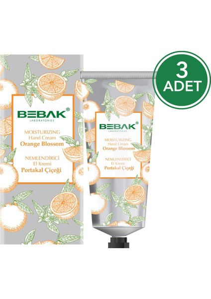 Portakal Çiçeği Nemlendirici El Kremi 60 ml 3 Adet