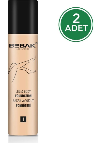 Bacak Fondöteni 75 ml Lıght 2 Adet