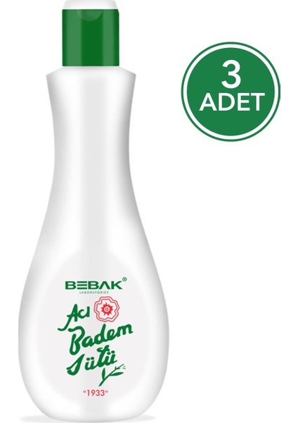 Acı Badem Sütü 215 ml Şişe 3 Adet