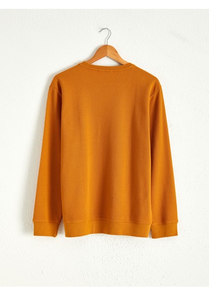 Bisiklet Yaka Erkek Sweatshirt