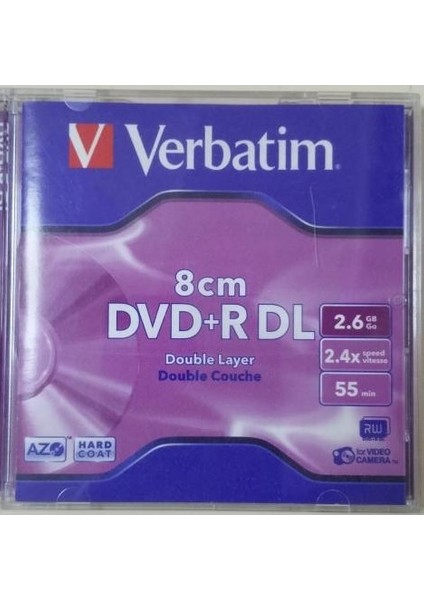 Mini DVD+R Dl 8 cm 2.6GB 55 Min + Mini Kamera DVD