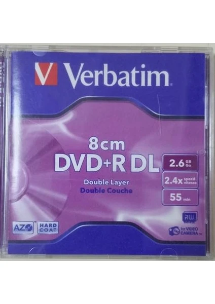 Mini DVD+R Dl 8 cm 2.6GB 55 Min + Mini Kamera DVD