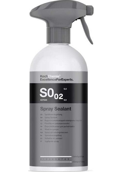 Koch Chemie S0.02 Spray Sealant - Hidrofobik Hızlı Cila - 500 ml