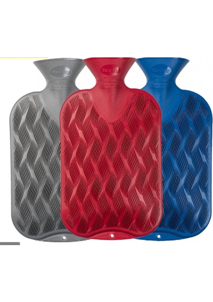 Termofor Fashy Kırmızı Dalga Desen 1,2 Lt