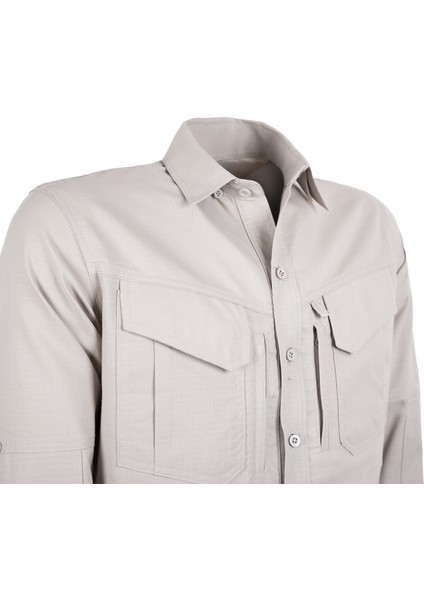 Tactical Gömlek Pamuk Polyester Ribs Kumaş Tactec - 01