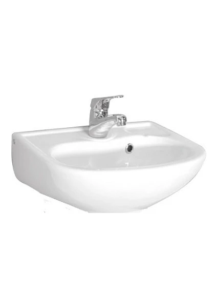 Ece Banyo Tek Parça 51 cm Lavabo (Batarya Delikli)