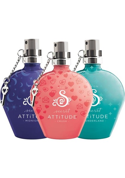 Secret Attitude Crush Wonderland ve Midnight Edt Kadın Parfüm Üçlü Paket