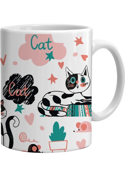 Cat Meow Tasarım Kupa Bardak fiyatları