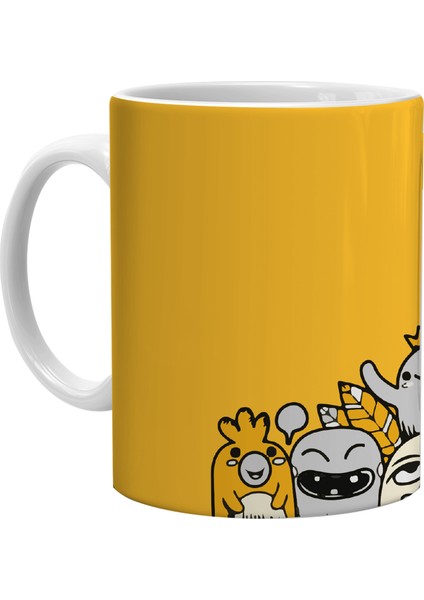 Yellow Happy Tasarım Kupa Bardak fiyatları