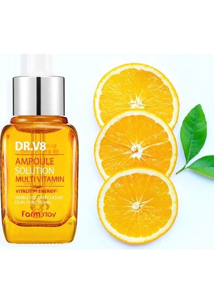 Multi Vitamin C Dr.v8 Ampül - Canlılık Enerji Beyazlatma ve 30 ml