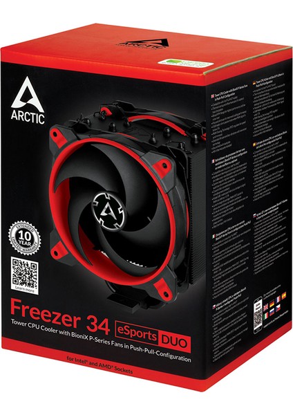 Freezer 34 Esports DUO Kırmızı CPU Soğutucu (AR-ACFRE00060A)