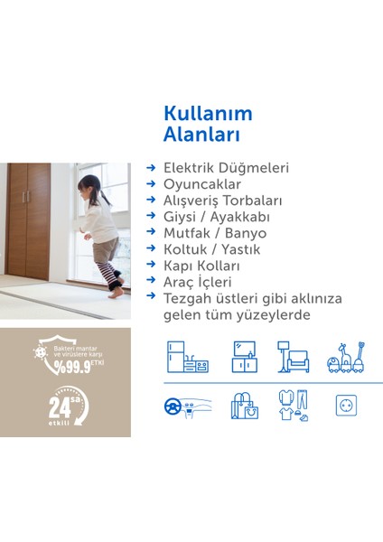 Clean Alkolsüz Su Bazlı Ekolojik Yer ve Yüzey Dezenfektanı 300ml Sprey