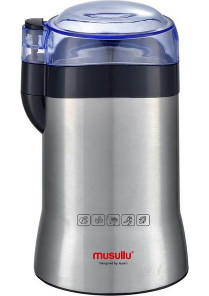 Kahve ve Baharat Öğütücü Inox 200W