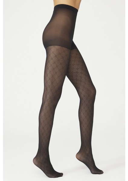 Siyah Dressy Külotlu Çorap