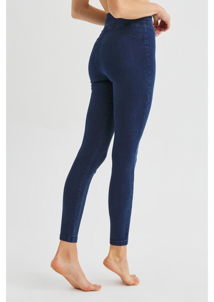 Denım Blue Yüksek Bel Push Up Tayt modelleri