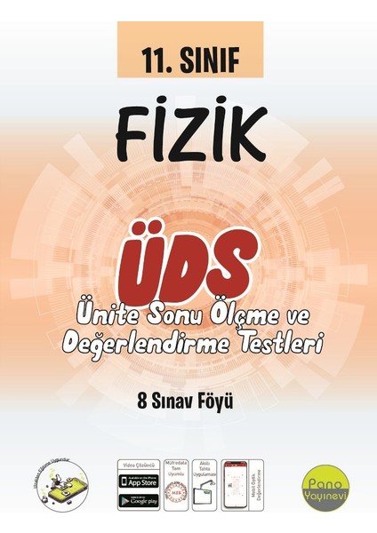 Pano 11. Sınıf Fizik Ünite Değerlendirme Sınavı (8 Sınav)