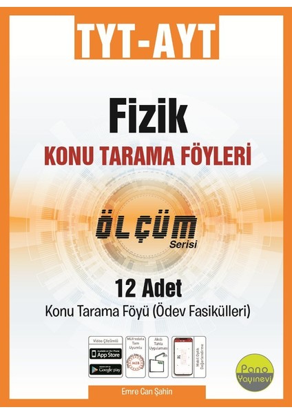 Pano Tyt-Ayt Fizik Tarama Föyleri (12 Fasikül 12X16 Sayfa)