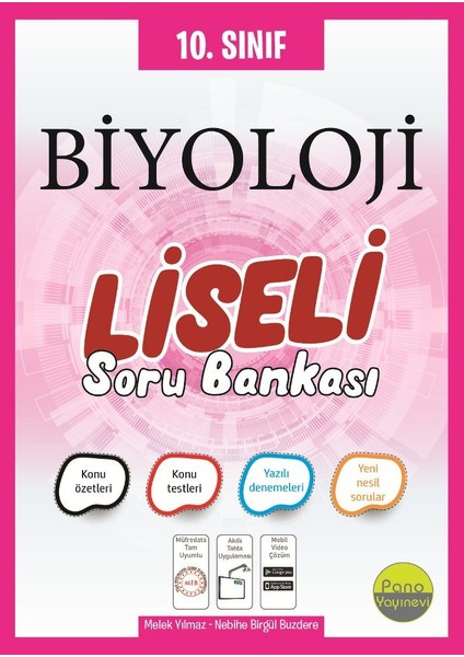 Pano 10. Sınıf Biyoloji Soru Bankası (Liseli)