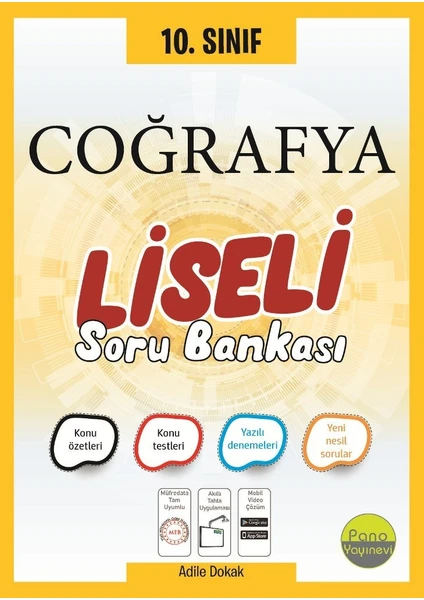 Pano 10. Sınıf Coğrafya Soru Bankası (Liseli)