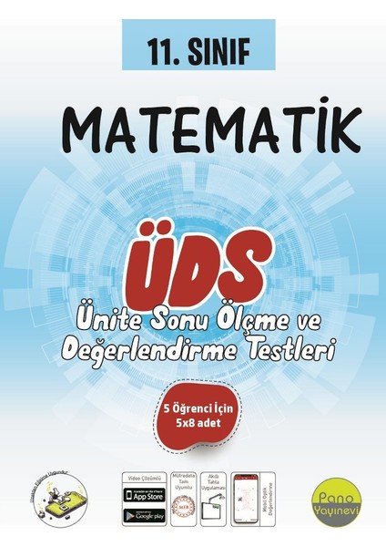 Pano 11. Sınıf Matematik Ünite Değerlendirme Sınavı (5 Öğrencilik 5x8 Sınav)