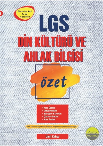 Pano 8.sınıf Din Kültürü ve Ahlak Bilgisi Özet Liselere Hazırlık