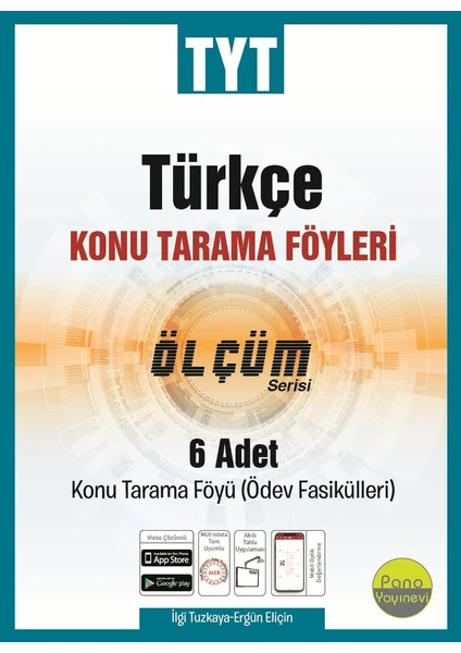 Pano Tyt Türkçe Tarama Föyleri (6 Fasikül 5X24+1X32 Sayfa)