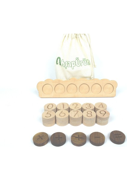Bultak Matematik 4 İşlem Oyunu 36 Parça - Montessori Materyali - Doğal Eğitici Oyuncak modelleri