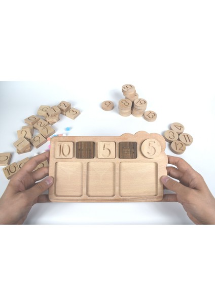 Bultak Matematik Oyun Tahtası 47 Parça - Montessori Materyali - Doğal Eğitici Oyuncak modelleri