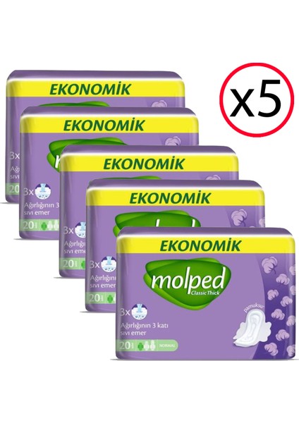 Normal Hijyenik Ped 20'li (5 Adet)