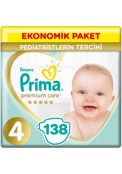 Premium Care Bebek Bezi 4 Beden 9-14 Kg (3*46) 138  9-14 Kg