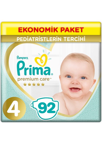 Premium Care Bebek Bezi 4 Beden 9-14 Kg (2*46) 92 9-14 Kg