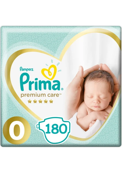 Premium Care Prematüre Bebek Bezi 0 Beden (30*6) 180  1,5-2,5 Kg